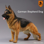 독일 셰퍼드 군견 피규어 모형 동물 홈 자동차 강아지 액세서리 장식품 : 우아드림