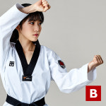 무토 베이직5 표준도복_검정깃_단도복_태권도복 : 태권도