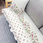 꾸미지오 순면 광목 소파 패드 흙, 돌소파 세줄꽃 옐로, 3인용 : 꾸미지오몰