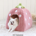 PET PARADISE 펫파라다이스 딸기 강아지 하우스 소 사이즈 : 도쿄락