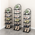 틈새 좁은 현관 신발장  북유럽 홈 간단한 문 작은 빛 고급 실내 다층 신발 캐비닛 기숙사 침실 보관 : 퍼니치드