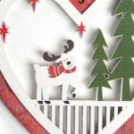 하트 사슴 나무 장식 : 뜨개테라피