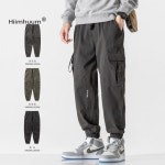 전술 아웃도어바지 카고바지 남자 캐주얼 봄 가을 와이드 일자 코디 : 어버버샵