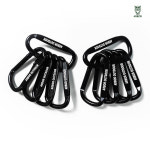 ARBOR 캠핑 고강도 알루미늄 카라비너 블랙 10개 1set 등산 다용도 : 캠핑용품 롱캠