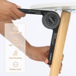 각도기 디지털각도기 전자각도기  7in 마이 터 톱 녹 방지 알루미늄 합금 정확한 판독 저울 내부 외부 마이터 앵글 파인더 건축 무역 : 만물자재상