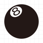 [8 Ball] 당구공 스티커 노트북 스티커 8번공 스티커 데칼스티커 차량용스티커 Stussy 스투시 스티커 : 스티키라이키