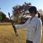 블루투스 삼각대 브이로그 삼각대 항공샷 유튜브 휴대용 삼각대 핸드폰촬영거치대 : 머니리지