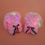 장미 곰 Rose Bear 로즈 베어  Pink  + 100가지언어로사랑해목걸이 커플 프로포즈 고백선물 : 레드뮤지엄