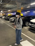 318 핀턱 와이드 오버 중청 데님팬츠 (2 Color) : 투븐 TOVN
