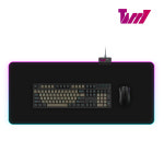 태리 V6 RGB LED 게이밍 마우스패드 장패드 6mm 방수 대형 논슬립 900x400 : Tarry