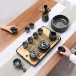 도자기 다기 다도 세트 쿵푸 차 홈 라이트 럭셔리 하이 엔드 세라믹 주전자 D 134 : 모여라샵