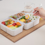 직장인 도시락통 밀프랩 다이어트 집밥 도시락 2호 런치박스 915ml 1P + 1P : 이지앤프리몰