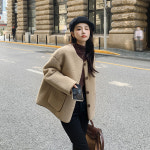 겨울코트 프랑스 숏 양모 코트 여성 겨울 두꺼운 디자인 감각 모피 하나의 미니 소형 면화 : 마구마구요