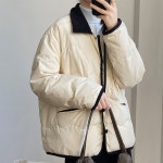2022년 겨울 신작 여성용 재킷 퍼 화이트 오리 다운 경량 패딩 세련된 옷깃 열 코트 따뜻한 의류 h9909 : 다댄다