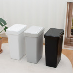 플랫 종량제 쓰레기통 원터치 인테리어 주방 미니 화장실 휴지통 5L : 내집의모든것