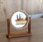 라탄 공예 거울 만들기 원목 탁상 원형 거울 재료 DIY : 어반라탄