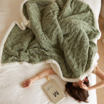 옛날이불 두꺼운 대형 양털 밍크 이불 담요 : 이매샵