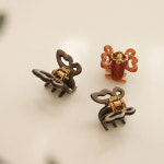 제이로렌 프랑스 데일리 미니 쁘띠 나비 포인트 패션 헤어 집게핀 : 제이로렌