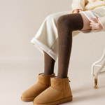 두꺼운 기모 오버니삭스 무릎양말 니하이 반스타킹 : 딜썸