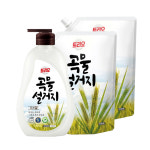 트리오 곡물 우리 밀 리필 1.2L 2개 + 용기 750ml 1개 : 에이아이앤에스