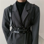 코르셋 벨트 스트랩 허리띠 와이드 장식 어깨끈 일체형 : LOUIS MALL