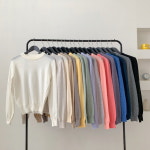 [기획/캐시] 라운지 소프트 데일리 긴팔 무지 기본 니트 티셔츠 17color : 조이조이 JOYJOY