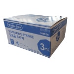 더블세이프 일회용주사기 3ml 100개입 23G 25mm, DISPOSABLE SYRINGE 1회용주사기 3cc 멸균주사기 : 동인 의료기