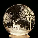 LED 숲속의 순록 아크릴 무드등 침실 인테리어 조명(GTS47034) [390048] : 공간디자인맞춤