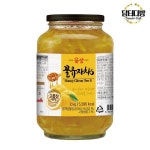 고흥유자차 꽃샘유자차 꿀 유자차 1kg 액상차 꽃샘 유자 과일차  2kg 고흥산 유자청 유자맛 과일청 : 챔코