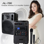 카날스 AL-786 충전식 휴대용 이동식앰프 무선마이크 스피커 행사용 선거용 군부대 : 후니디스플레이