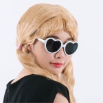양갈래 골드 러블리 공주가발 생일파티 변신 행사 촬영 코스프레 머리띠 축제 연극 : 이지파파