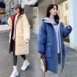 여성 심플한 패딩 롱 코트 재킷 점퍼 S~2XL : starrider