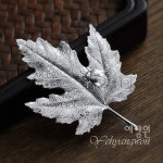 [다도 다구 소품] 예향원 찻잔 악세사리 99.9 순은 잎새 5종 E-9521 : 예향원