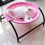JUNSPOW 고양이 애완 동물 독립형 구조 분리 가능 실내 실외 침대 해먹 용품 : 쓰숑