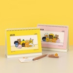 2023 카카오프렌즈 스몰 탁상 캘린더 카렌다 탁상용달력 사무실 책상 옐로우 핑크 : 해방마켓