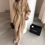 프로썸 울 핸드메이드 벨트 롱 코트 : 리프레이먼트