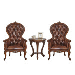 빈티지 엔틱 의자 유럽 의 소파 단단한 나무 레저 거실 빌라 리셉션 침실 호랑이 회의 단일 : 퍼니치드