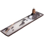 인센스 홀더 폭포 백플로우 촛대 콘 세라믹 역류 : 대륙직구