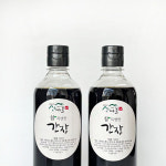 산마을농장 수제 만능 맛간장 500ml 2병 전통 절임용 저염 참특별한 간장 : 산마을농장