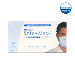 메디콤 덴탈마스크 메디컴 세이프 플러스 프리미어 마스크 17.5cm 블루 50매입 : 리빈메디컬
