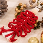 크리스마스 마크라메 키링 만들기 트리 성탄절 초등 청소년 어르신 활동 DIY 매듭 공예 : 퍼니 팩토리