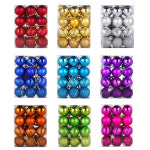 크리스마스볼 24개입 트리장식 오너먼트 성탄절 인테리어 장식 꾸미기 : 곤지부부