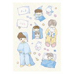 [포포] 굿나잇 씰스티커 : 연도문구