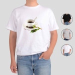 아토 디자인티셔츠 카페 따뜻한 아메리카노 한잔 반팔티 : 와우컴