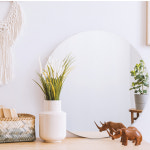 온미러 노프레임 원형 거울 벽걸이 붙이는 : 온미러