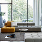 모듈 쇼파 스퀘어 소파 면 린넨 가정용 대형 아파트 심플 라이트 럭셔리 가죽 D 175 : 모여라샵