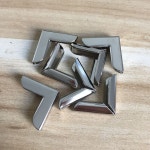 모서리 장식 책 앨범 50pcs 코너 스크랩북 메뉴 폴더 보호대 실버 화이트 20x20x5mm f9305 : 슈가마트 8호점