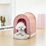 어답트미 원목 강아지집 숨숨집 애견 쉼하우스 인디핑크3.0(하우스+쿠션), FREE(One size) : 어답트미