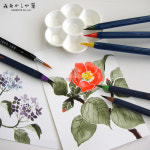 아카시아 붓펜 낱색 30종 수채모필 컬러붓펜 수채화 워터브러쉬 드로잉 : 한국서예유통