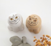 리사 라손 Lisa Larson 귀여운 고양이 소금 후추 양념통 : 올어라운드케어